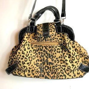 Leopard Print Handbag and Shoulder Bag